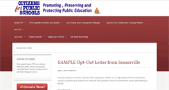 Desktop Screenshot of citizensforpublicschools.org